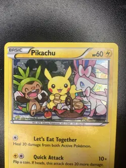 Pokemon TCG XY95 Pikachu Promo Card Black Star Rare Holo - Image 2