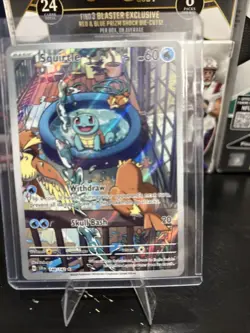 Pokemon TCG Squirtle 148/142 Stellar Crown Illustration Rare Card - Image 1