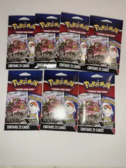 Lot of 7 Pokemon TCG Pack with 1 Foil Card Guaranteed 2024 Sealed - Image 1