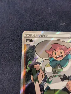 Milo 190/192 Rebel Clash NM Full Art Ultra Rare Pokemon Card - Image 3