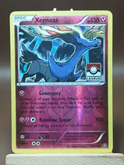 HP Xerneas 81/114 Promo League & Championship Pokemon Card Reverse Holo - Image 1