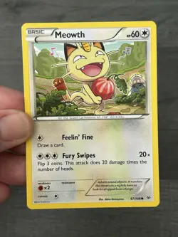 67/108 Meowth Common: Pokemon Trading Card Game XY Roaring Skies 2015 TCG - Image 4