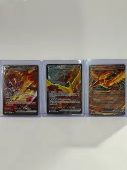 Team Rocket's Moltres Ex Destined Rivals Stamped Pokemon Cards. 031, 229 And 208 - Image 1