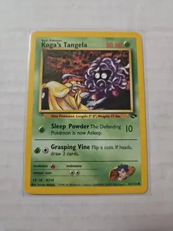 Koga's Tangela 81/132 Gym Challenge Unlimited Pokemon Card Common - WOTC - Image 1