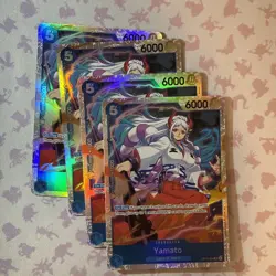 One Piece TCG OP13-054 Yamato SR 4x Playset Card Game CCG English - Blue - Image 1