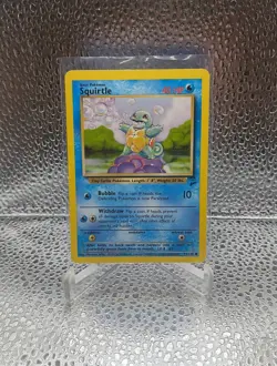 SQUIRTLE 93/130 - VINTAGE WOTC Pokemon Card - BASE SET 2 - NM - Image 1