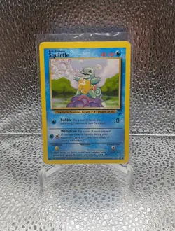 SQUIRTLE 93/130 - VINTAGE WOTC Pokemon Card - BASE SET 2 - NM - Image 2