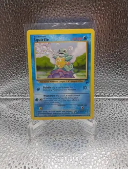 SQUIRTLE 93/130 - VINTAGE WOTC Pokemon Card - BASE SET 2 - NM - Image 3