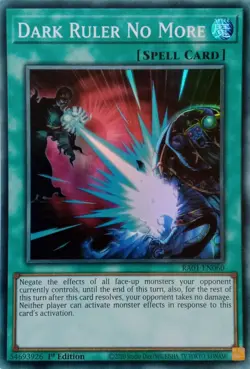 RA01-EN060 DARK RULER NO MORE SUPER RARE 1ST EDITION YuGiOh CARD - Image 1