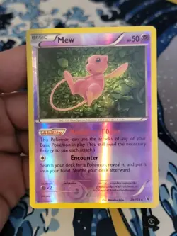Mew 29/124 Pokemon 2016 Fates Collide XY Reverse Holo Rare Card NM - Image 1