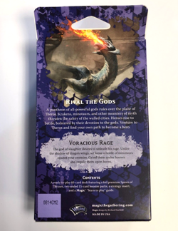 MTG Journey Into Nyx VORACIOUS RAGE Intro Deck BR 2014 with 2 Booster Packs - Image 2