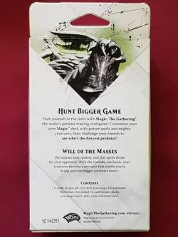 Magic The Gathering 2015 CORE SET M15 WILL OF THE MASSES INTRO DECK New MTG - Image 2