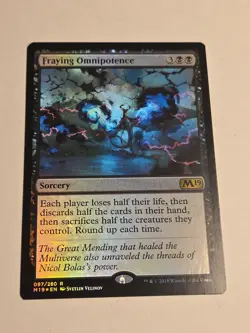 Fraying Omnipotence X1 FOIL M19 MTG Core Set 2019 97/280 R - Image 1