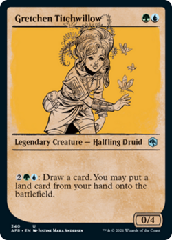 Gretchen Titchwillow (Showcase) FOIL Adventures in the Forgotten Realms NM - Image 1