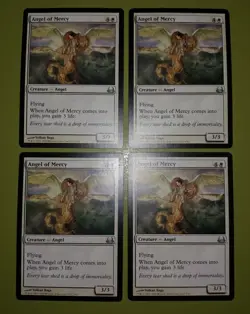 Angel of Mercy x4 Divine vs. Demonic 4x Playset Magic the Gathering MTG - Image 1