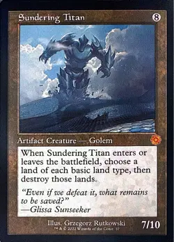Sundering Titan Non- Foil M The Brothers' War: Retro Frame Artifacts 57 NM - Image 1