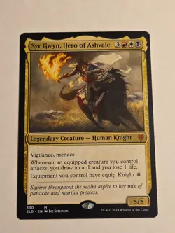 Syr Gwyn, Hero of Ashvale X1 ELD MTG Throne Of Eldraine - Image 1