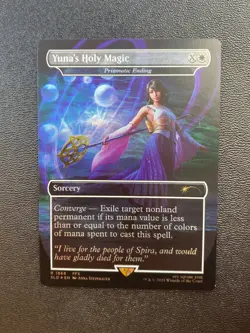 Yuna's Holy Magic - Prismatic Ending (Rainbow Foil) Secret Lair Drop Foil - Image 1