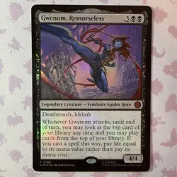 Magic the Gathering - Gwenom, Remorseless Foil - Promo - Spider-Man - Image 1