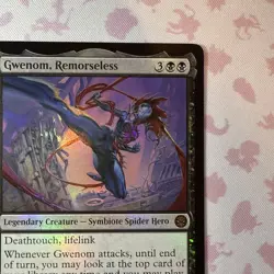 Magic the Gathering - Gwenom, Remorseless Foil - Promo - Spider-Man - Image 4