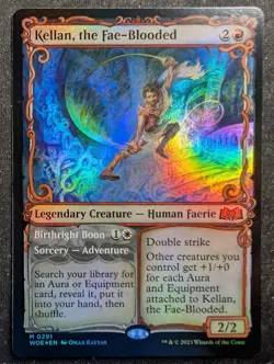 Kellan, the Fae-Blooded - Foil Showcase - Wilds of Eldraine (MTG) - Image 1
