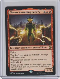 Magic The Gathering Marvel Spider-Man - Electro, Assaulting Battery #76 Regular - Image 1