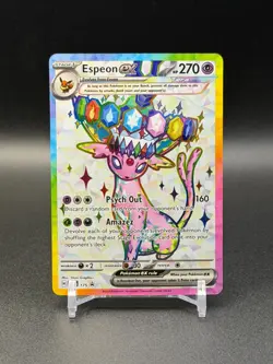 Pokemon Espeon ex SVP 175 Premium Figure Collection Black Star Promo - Image 1