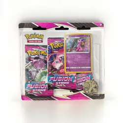 Pokemon TCG Sword & Shield Fusion Strike 3-Pack Blister Espeon FACTORY SEALED - Image 1