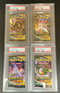 PSA 9 - 2021 Pokemon Evolving Skies Sealed Booster Pack ART Set - UMBREON! - Image 1