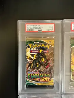 PSA 9 - 2021 Pokemon Evolving Skies Sealed Booster Pack ART Set - UMBREON! - Image 2