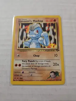 Pokemon Gym Challenge Giovanni's Machop 72/132 - Pokemon TCG- WOTC - Image 1