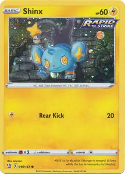 4x Shinx - 046/163 - Cosmos Holo NM-Mint Pokemon SWSH05 - Battle Styles - Image 1