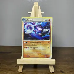 2011 Pokemon Call of Legends LUCARIO ICE HOLO 14/95 RARE! Heavily Played - Image 1