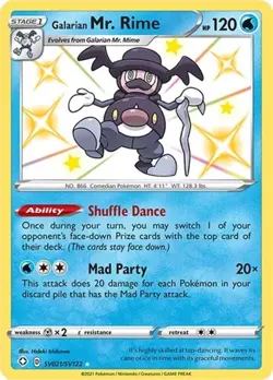 Galarian Mr. Rime (#SV021/SV122) - SWSH - Shining Fates: Shiny Vault NM Pokemon - Image 1