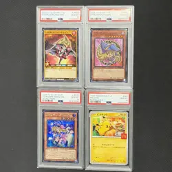 PSA 10 4 piece set YuGiOh! JP Cards Toon DMG 7-11 DMG 7-11 Burs Mac Pikachu - Image 1