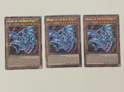 Yugioh Heart of the Blue-Eyes x 3 - 1st Edition Starlight Rare NM - Free Holo - Image 1