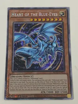 Yugioh Heart of the Blue-Eyes x 3 - 1st Edition Starlight Rare NM - Free Holo - Image 2