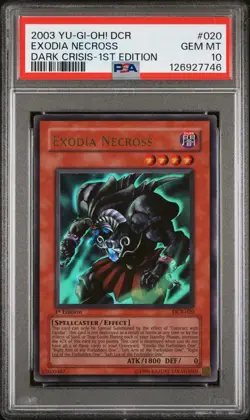 Yu-Gi-Oh Exodia Necross 1st Edition Ultra Rare Dark Crisis DCR PSA 10 Gem Mint - Image 1