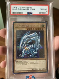 Blue-Eyes White Dragon KC01 (Prismatic Secret Rare) 25th Anniversary Case PSA 10 - Image 3