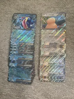 Pokemon TCG Snorlax EX & Greninja EX Jumbo Card Lot of 44 - Image 1