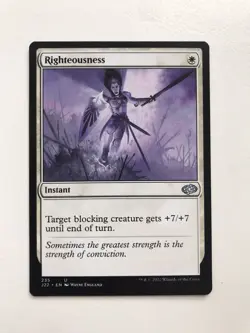 Righteousness MTG Magic the Gathering Card NM Near Mint J22 - Image 1
