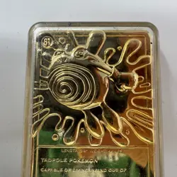 23K Gold Plated Poliwhirl Pokemon Card Burger King Promotion 1999 Nintendo - Image 5