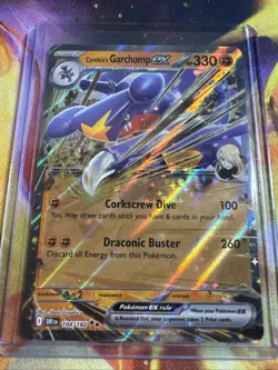 Cynthia's Garchomp ex 104/182 Destined Rivals Double Rare Pokemon Card - Image 1