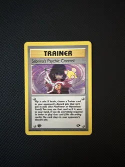 Sabrina's Psychic Control 1st Edition Gym Challenge #121/132 Uncommon Card LP-NM - Image 1