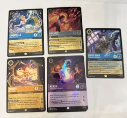 Lorcana Cards, 9 cards in random lot (see pics) - Image 1