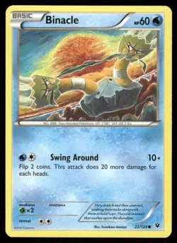 Binacle 22/124 Fates Collide Pokemon TCG trading card - Image 1