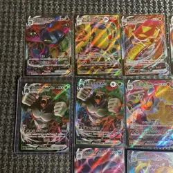 Pokemon Mixed Languages Full Art Vmax Cards Bundle x10 Near Mint Condition - Image 2