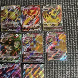 Pokemon Mixed Languages Full Art Vmax Cards Bundle x10 Near Mint Condition - Image 3