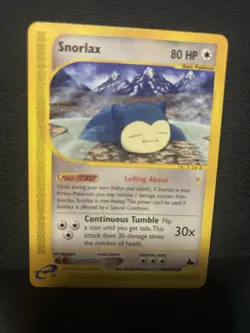 Pokemon TCG Snorlax Skyridge 100/144 Non-Holo Card Lightly Played - Image 1