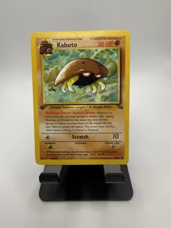 Kabuto 1st Edition 50/62 Fossil Set 1999 Pokemon Common Card NM Mint TCG - Image 1